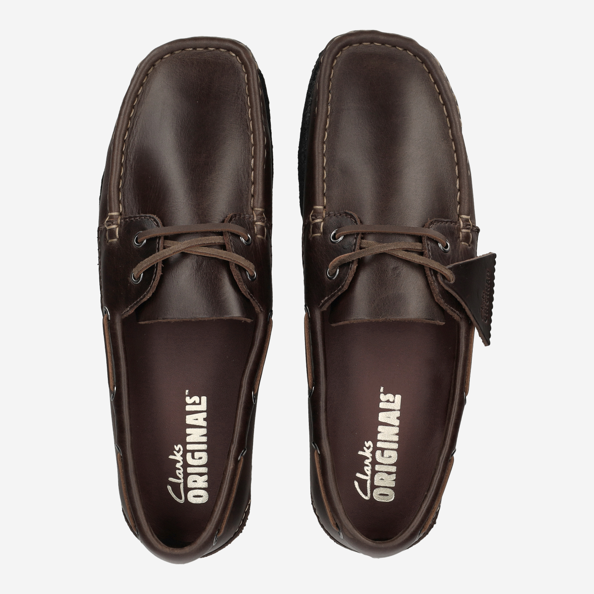 Clarks Godney Boat 26185683 7 Lace-up shoes in brown, dark buy online