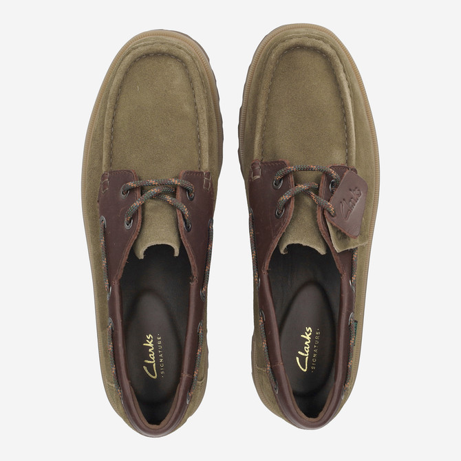 Clarks Cleyhill Boat - Green - Sole