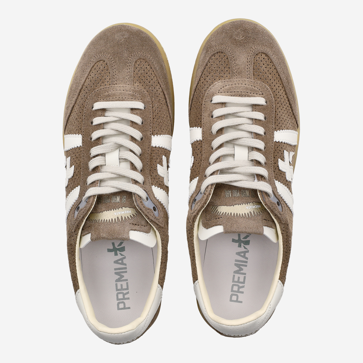 PREMIATA スニーカー ベージュ/レッド/グリーン　ほぼ未使用　38サイズ Premiata BONNIE 8125 Sneakers in braun buy online