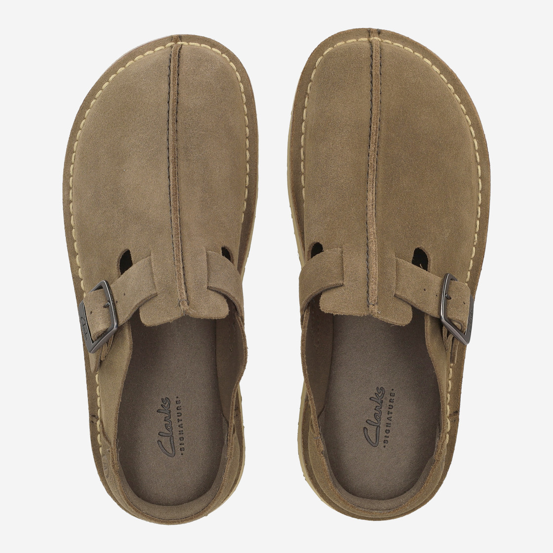 Clarks Solsbury Mule - Green/Brown - Sole