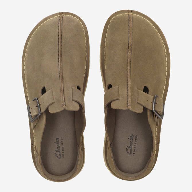 Clarks Solsbury Mule - Green/Brown - Sole