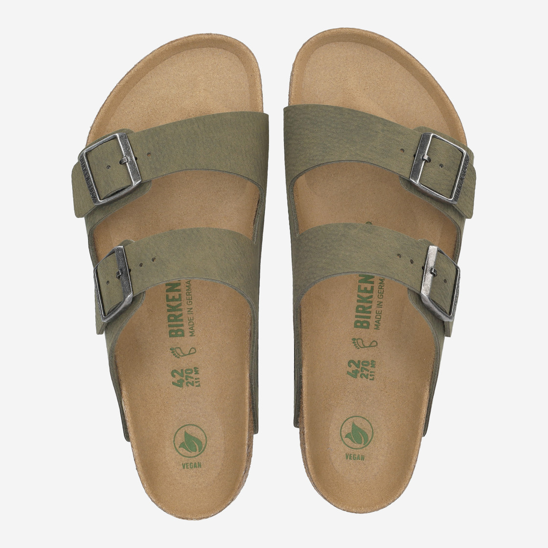 birkenstock ARIZONA VEGAN SYNTHETICS - Grün, dunkel - Sohle
