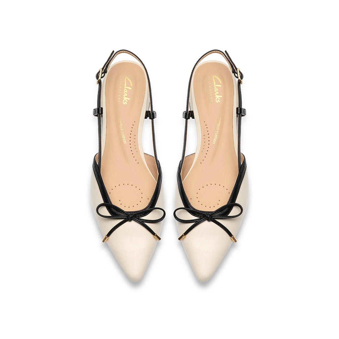 Clarks Sensa15 Bow - White (Cream) - Sole