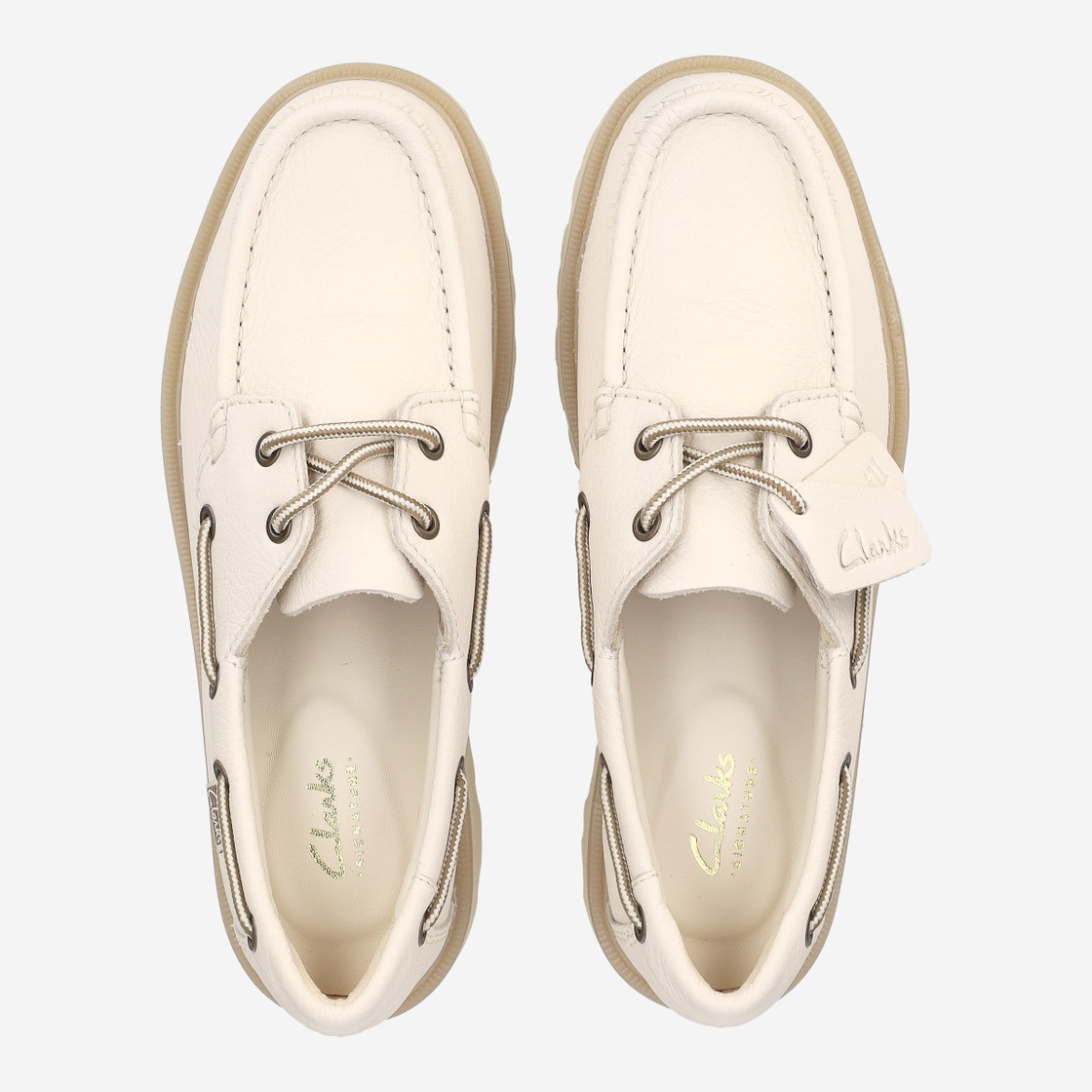 Clarks Cleyhill Boat - Beige - Sole