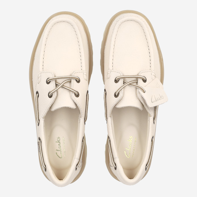 Clarks Cleyhill Boat - Beige - Sole