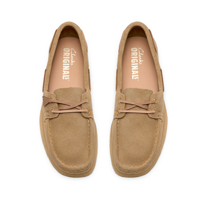 Clarks Godney Boat - Beige - Sole