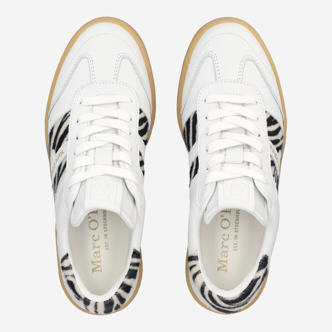 Marc O' Polo COURT W 5AF - white, leo look - sole