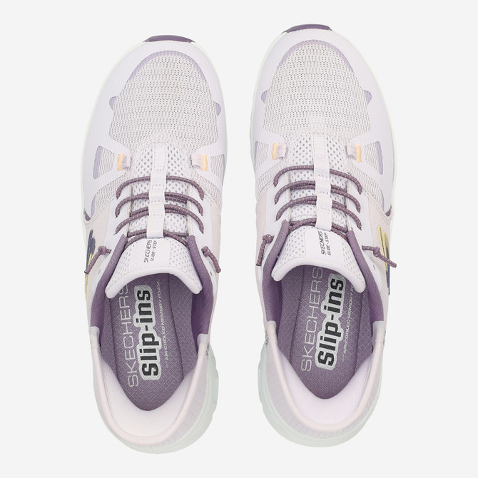 Skechers GLIDE STEP - Weiß / Lila - Sohle