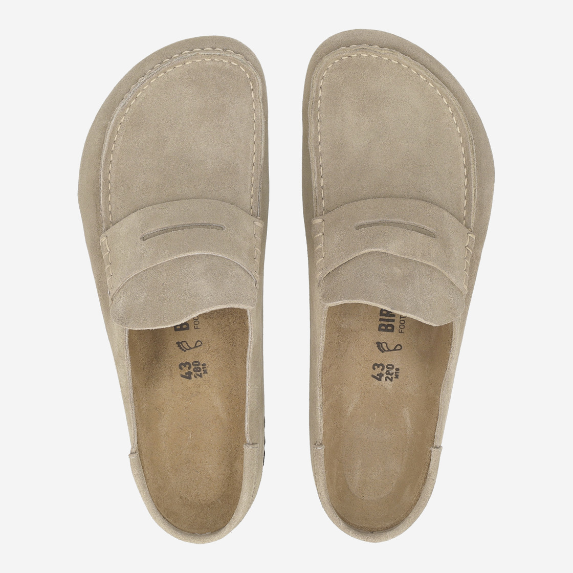 birkenstock NAPLES WRAPPED SUEDE - Beige - Sole