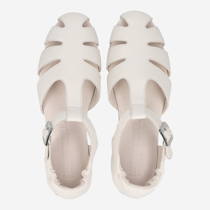 Candice Cooper DANDY T-BAR - White - Sole