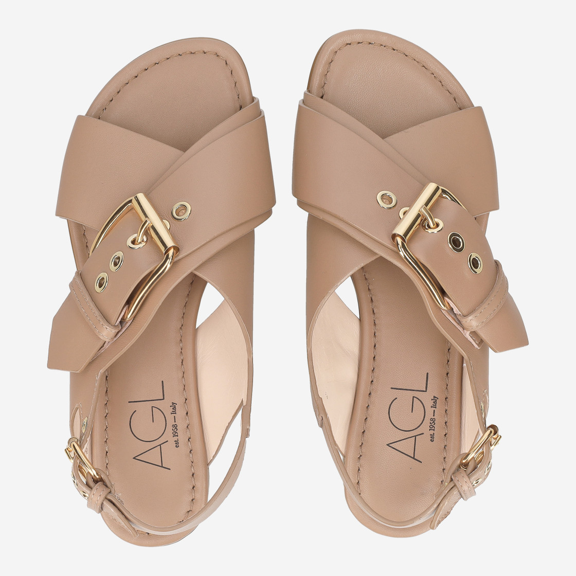 Attilio Giusti SUMMER CRISS CROSS - Brown - Sole