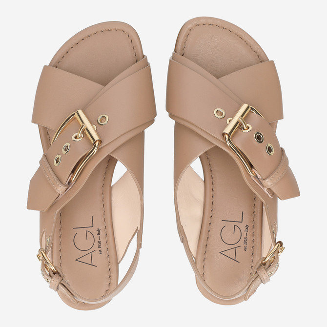 Attilio Giusti SUMMER CRISS CROSS - Brown - Sole