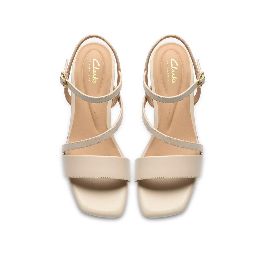 Clarks Serina35 Strap - Beige / Cream - Sole