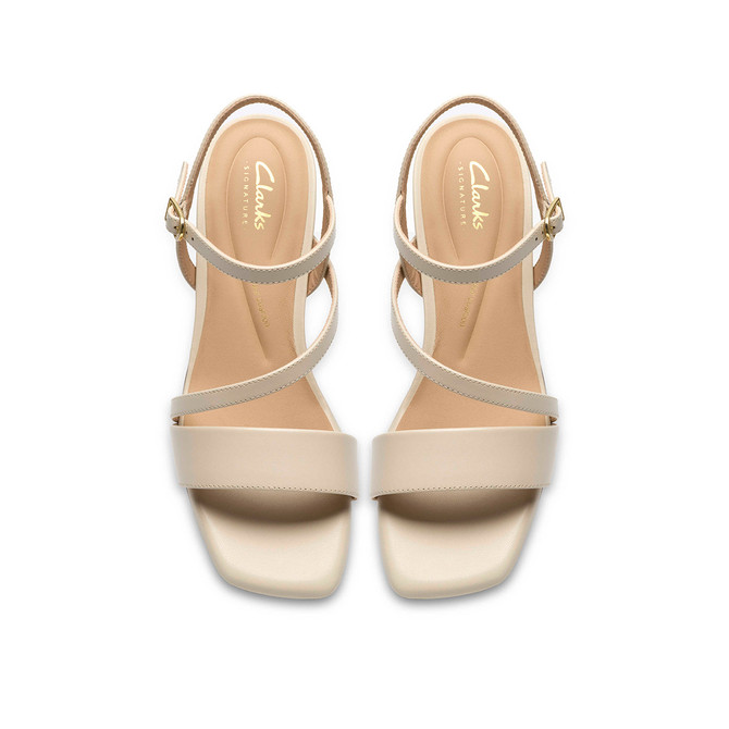 Clarks Serina35 Strap - Beige / Cream - Sole