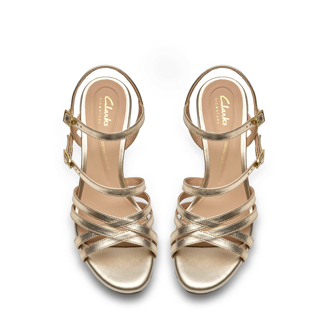 Clarks Ezoria Strap - Gold - Sole