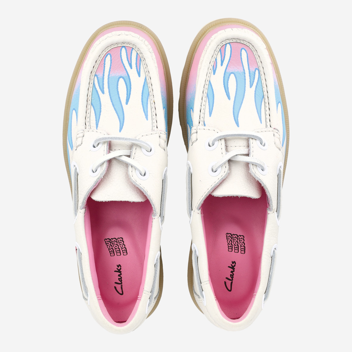 Clarks Cleyhill Fire x Bisous - Weiß,kombiniert - Sohle