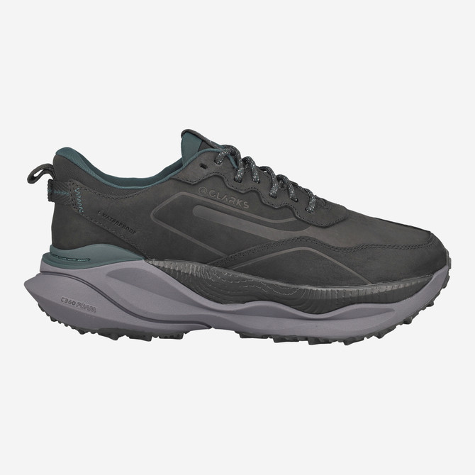 Clarks Pace TrailLoWP - Schwarz - Rückansicht