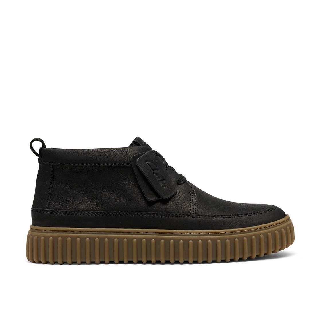 Clarks Torhill LaceHi - Schwarz - Rückansicht