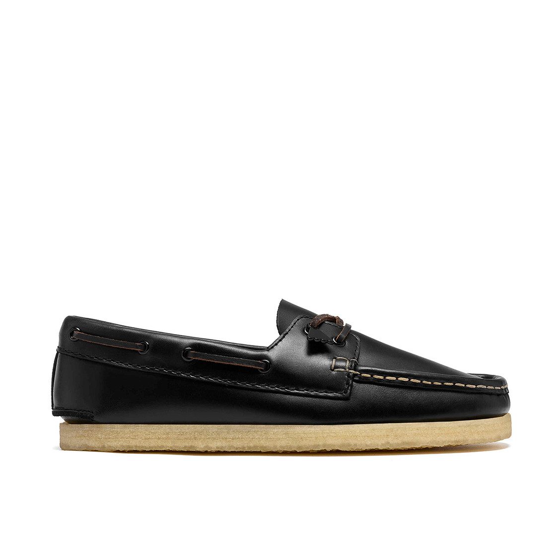 Clarks Godney Boat - Black - Rear View