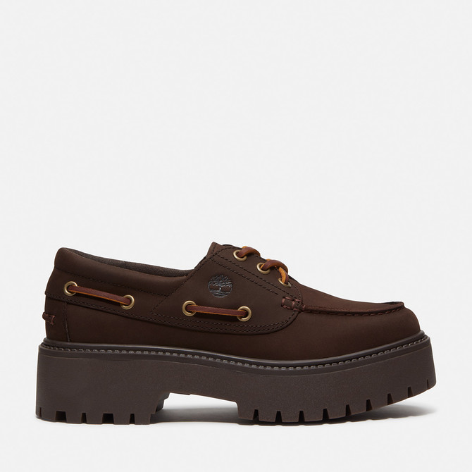 Timberland A2GVF STONE STREET BOAT SHOE - Brown - Back View