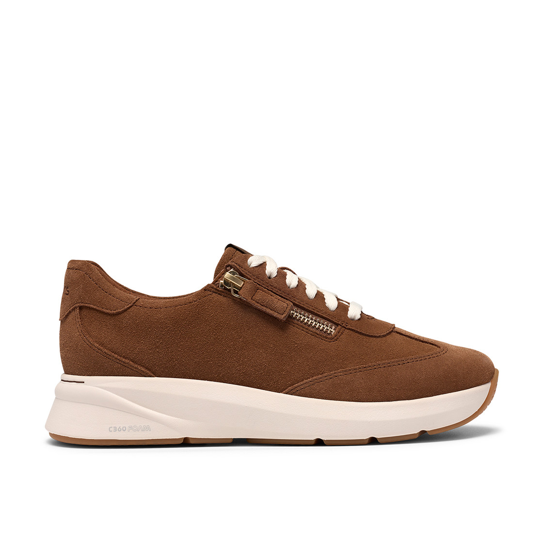 Clarks Code R Run - Braun - Rückansicht