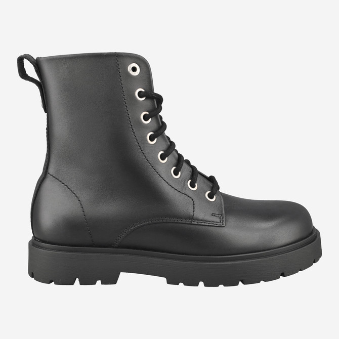 Birkenstock HIGHWOOD MID LACE - Black - Back View