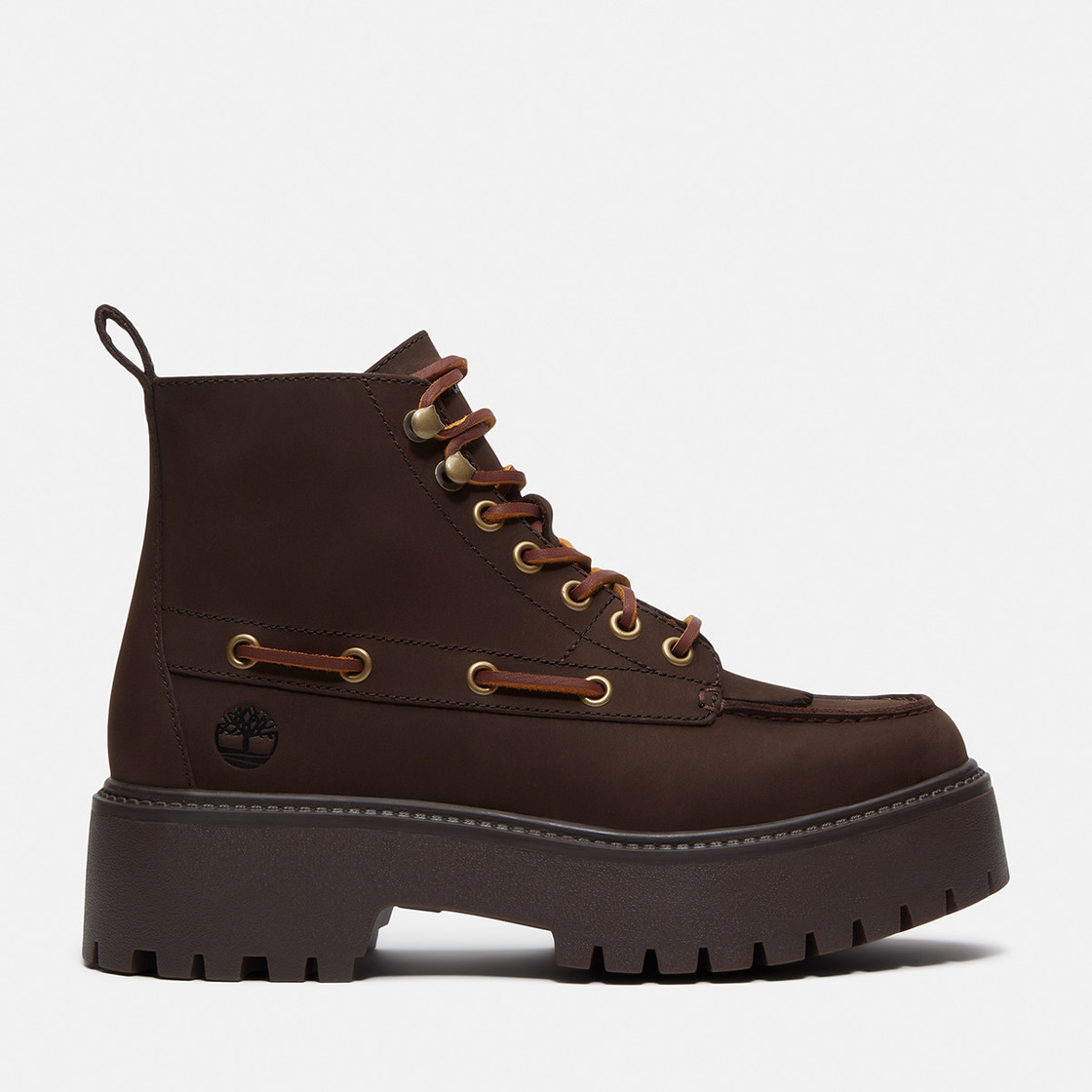 Timberland A27YZ STONE STREET MID LACE UP - Brown - Back View