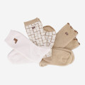 UGG Australia UGG CLASSIC CREW 3-PACK - White / Beige / Brown - Back View