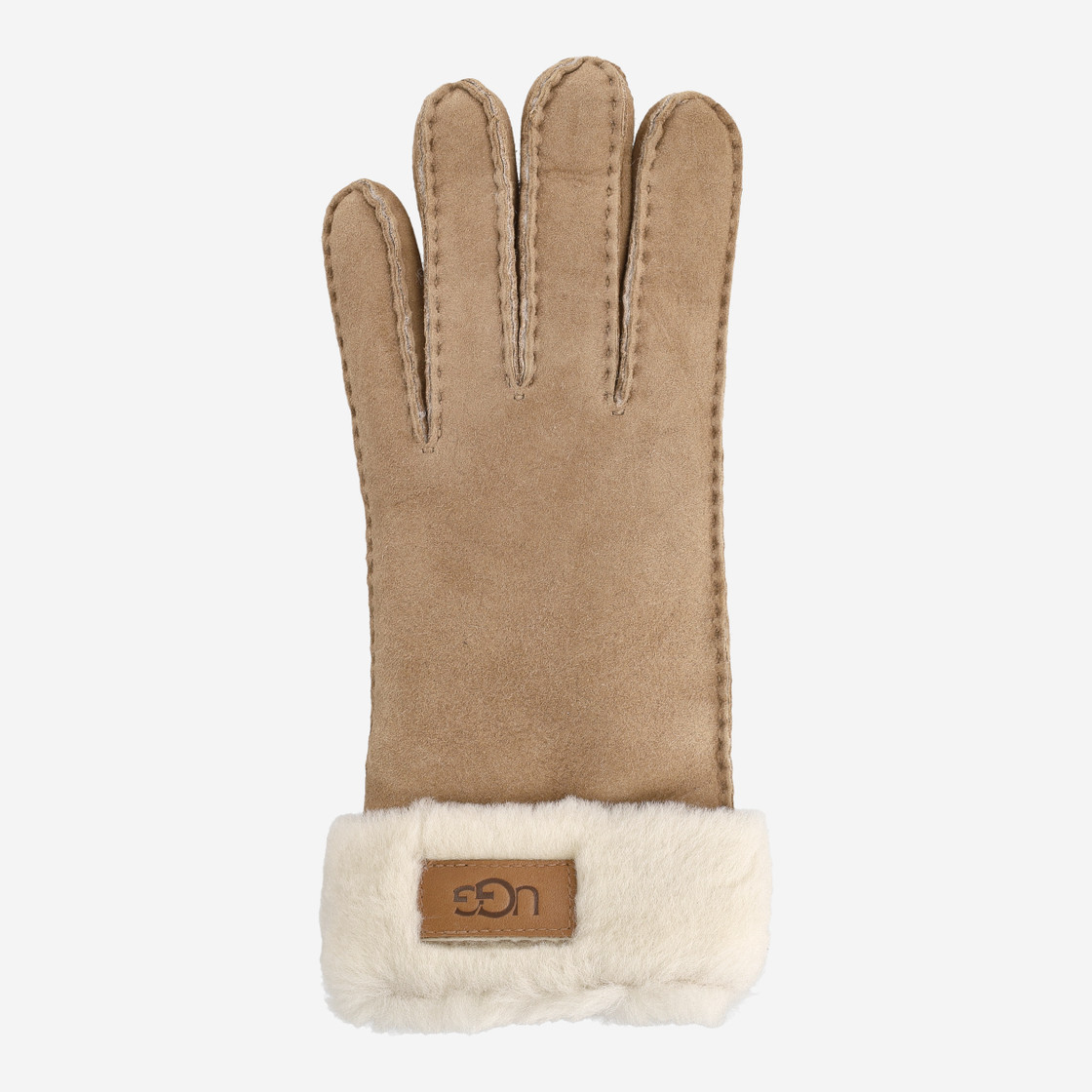 UGG Australia TURN CUFF GLOVE - Brown - Front View