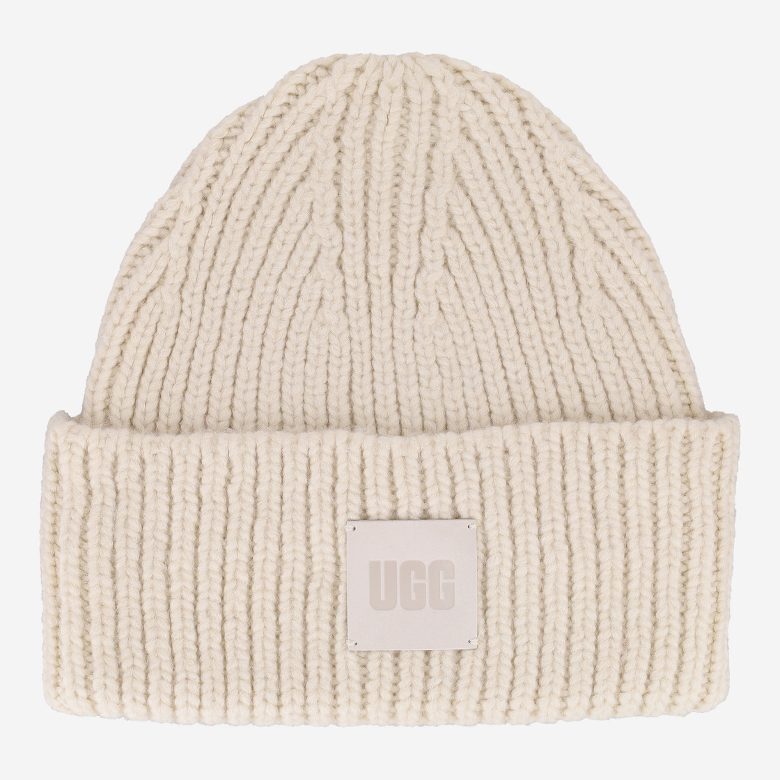 UGG Australia CHUNKY RIB BEANNIE - Beige - Front View