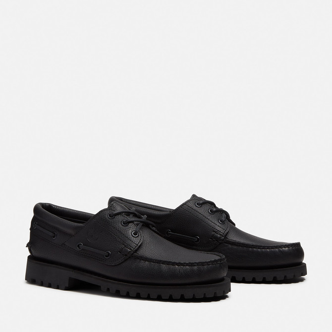Timberland A2PDQ Authentic BOAT SHOE - Black - Front View