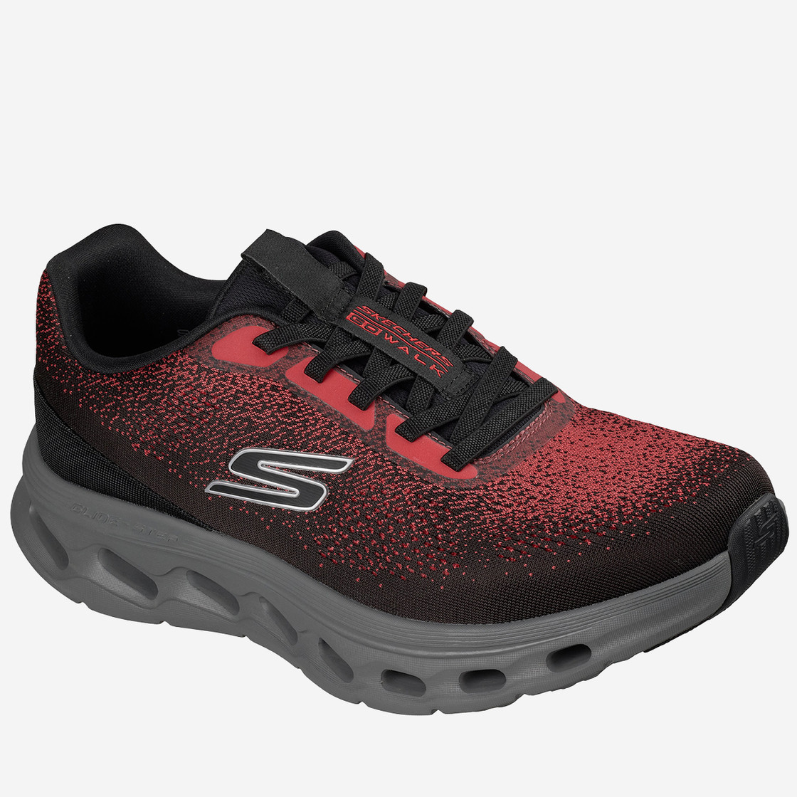 Skechers GO WALK - Rot, kombiniert - Frontansicht
