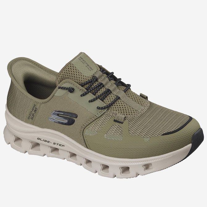 Skechers GLIDE STEP PRO - Grün - Frontansicht