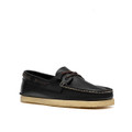 Clarks Godney Boat - Black - Front View