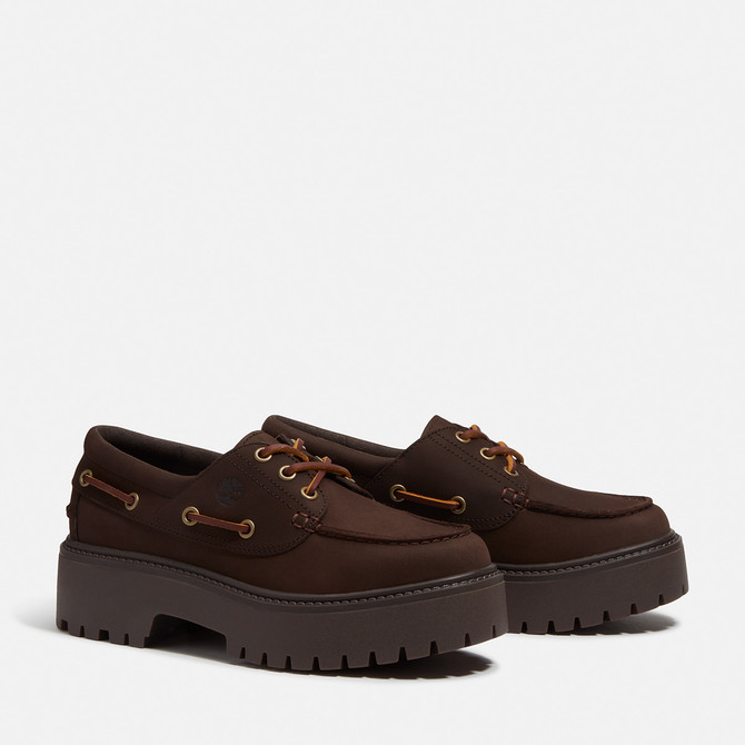 Timberland A2GVF STONE STREET BOAT SHOE - Brown - Front View