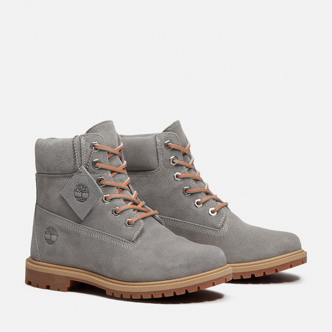 Timberland A5M5N Premium 6-Inch Boot - Gray - Front View
