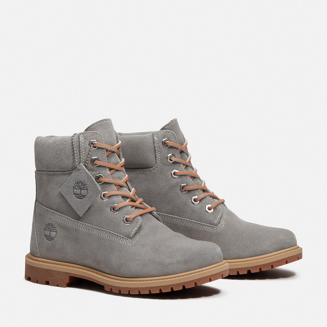 Timberland A5M5N Premium 6-Inch Boot - Gray - Front View