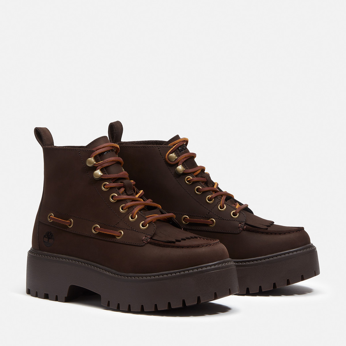 Timberland A27YZ STONE STREET MID LACE UP - Brown - Front View