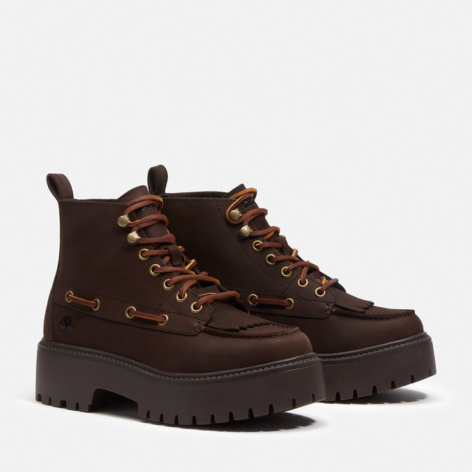 Timberland A27YZ STONE STREET MID LACE UP - Brown - Front View