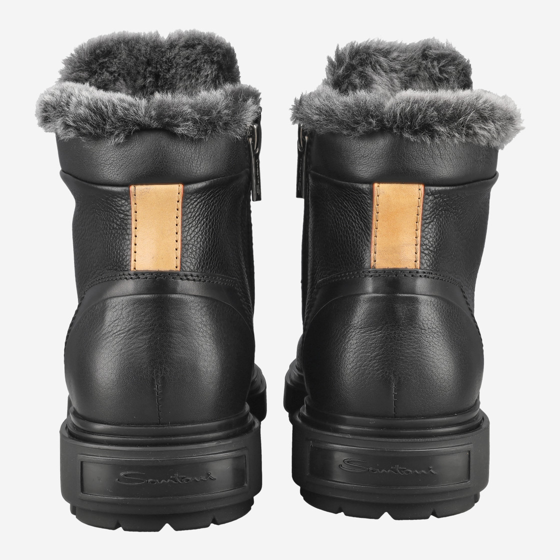 Santoni 18190 N01 - Black - Side View