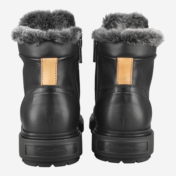 Santoni 18190 N01 - Black - Side View