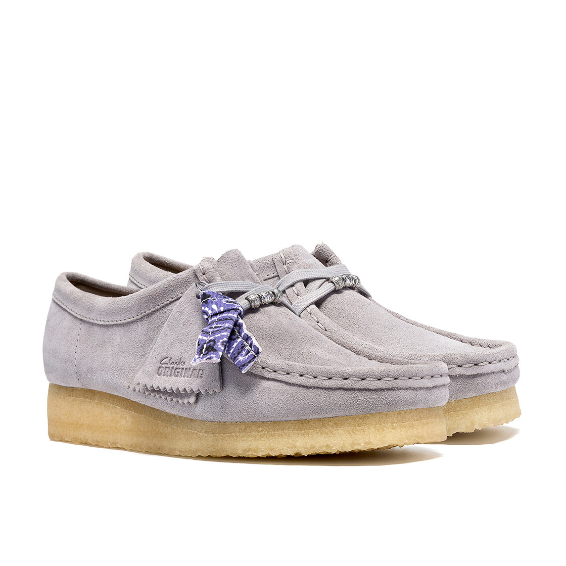 Clarks Wallabee - Grau - Seitenansicht