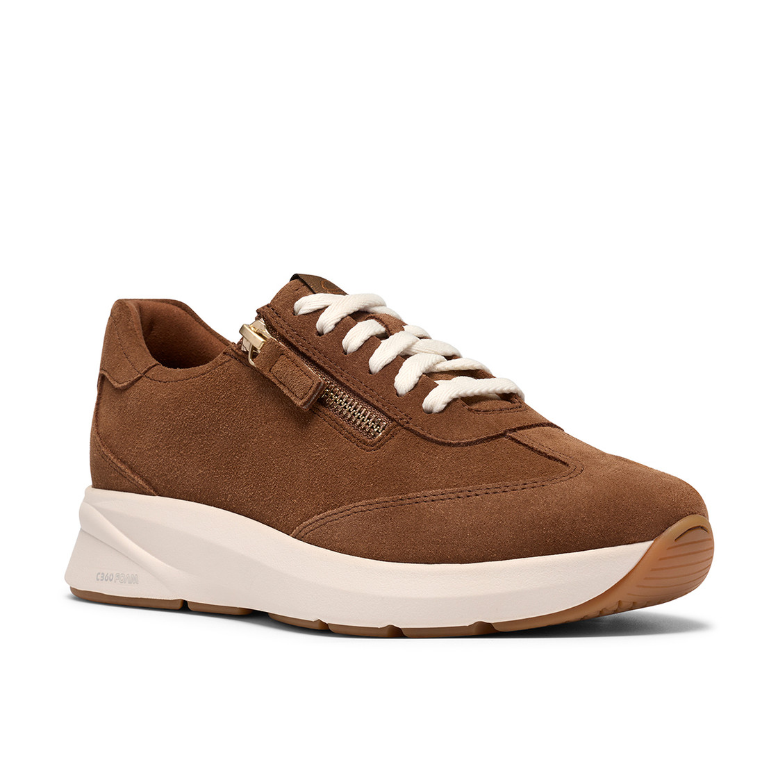 Clarks Code R Run - Braun - Seitenansicht