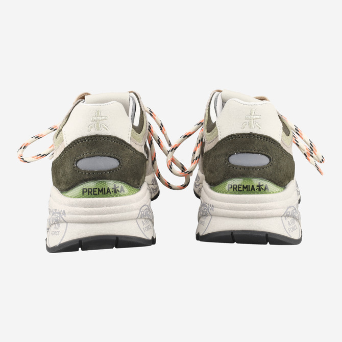 Premiata MASED - Beige / Green - Side View
