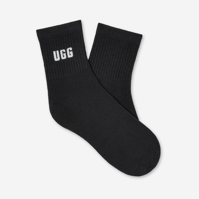 UGG Australia QUINLIN LOGO QUARTER 3-PACK - White, Assorted - Side View