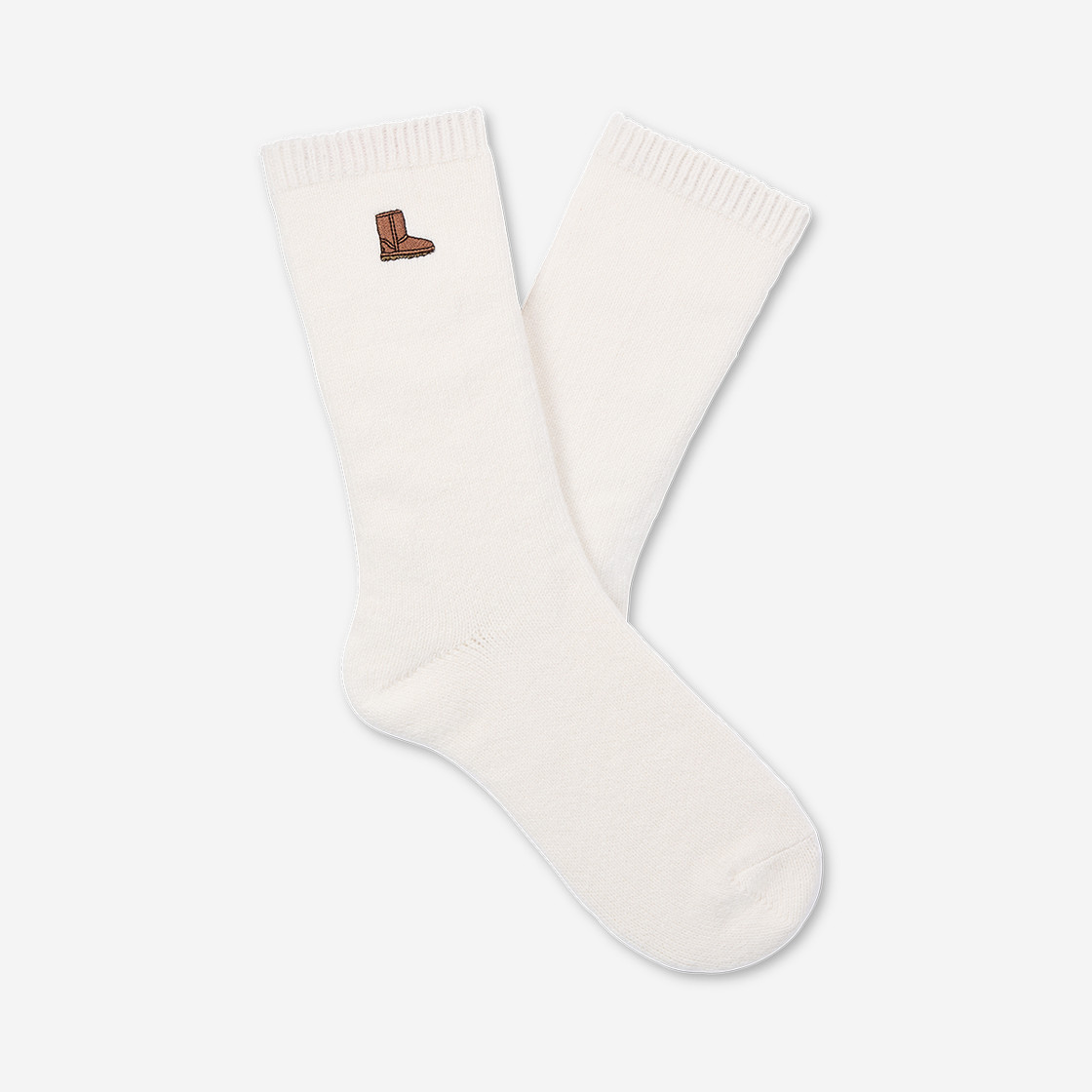 UGG Australia UGG CLASSIC CREW 3-PACK - White / Beige / Brown - Side View