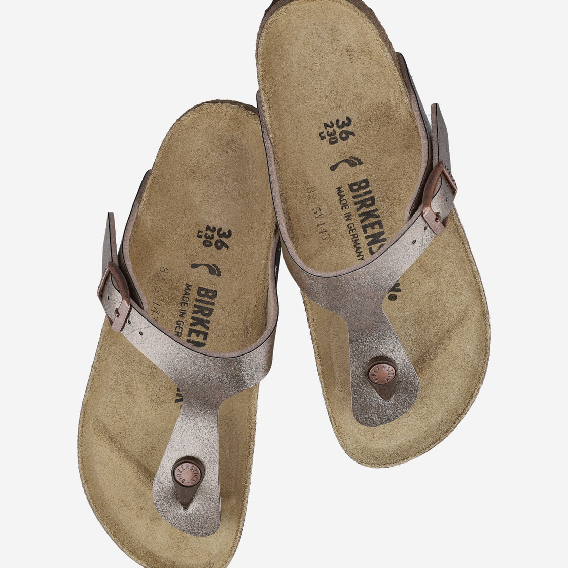 birkenstock GIZEH BIRKO-FLOR - Beige, metallik - Sonderbild