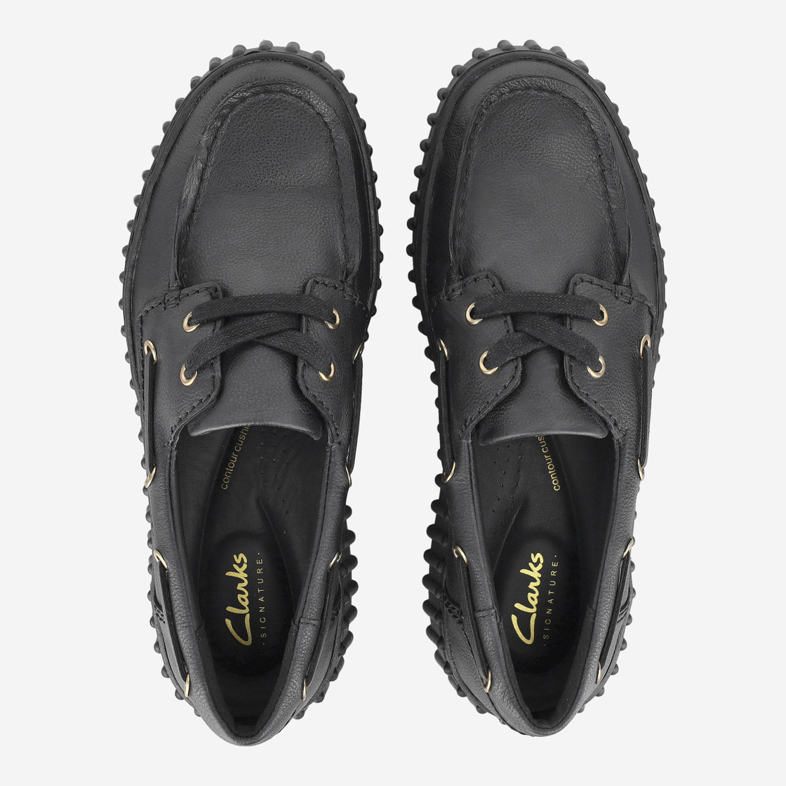 Clarks Torhill Boat - Schwarz - Sohle