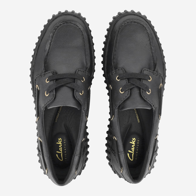Clarks Torhill Boat - Schwarz - Sohle
