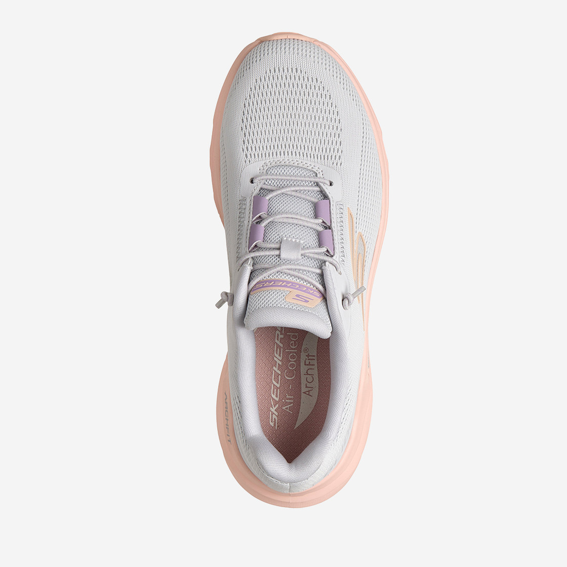 Skechers GO RUN - Grau / Rosa - Sohle